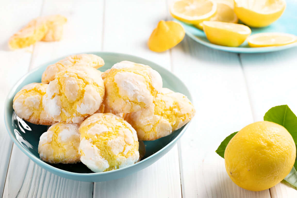 lemon crinkle cookies