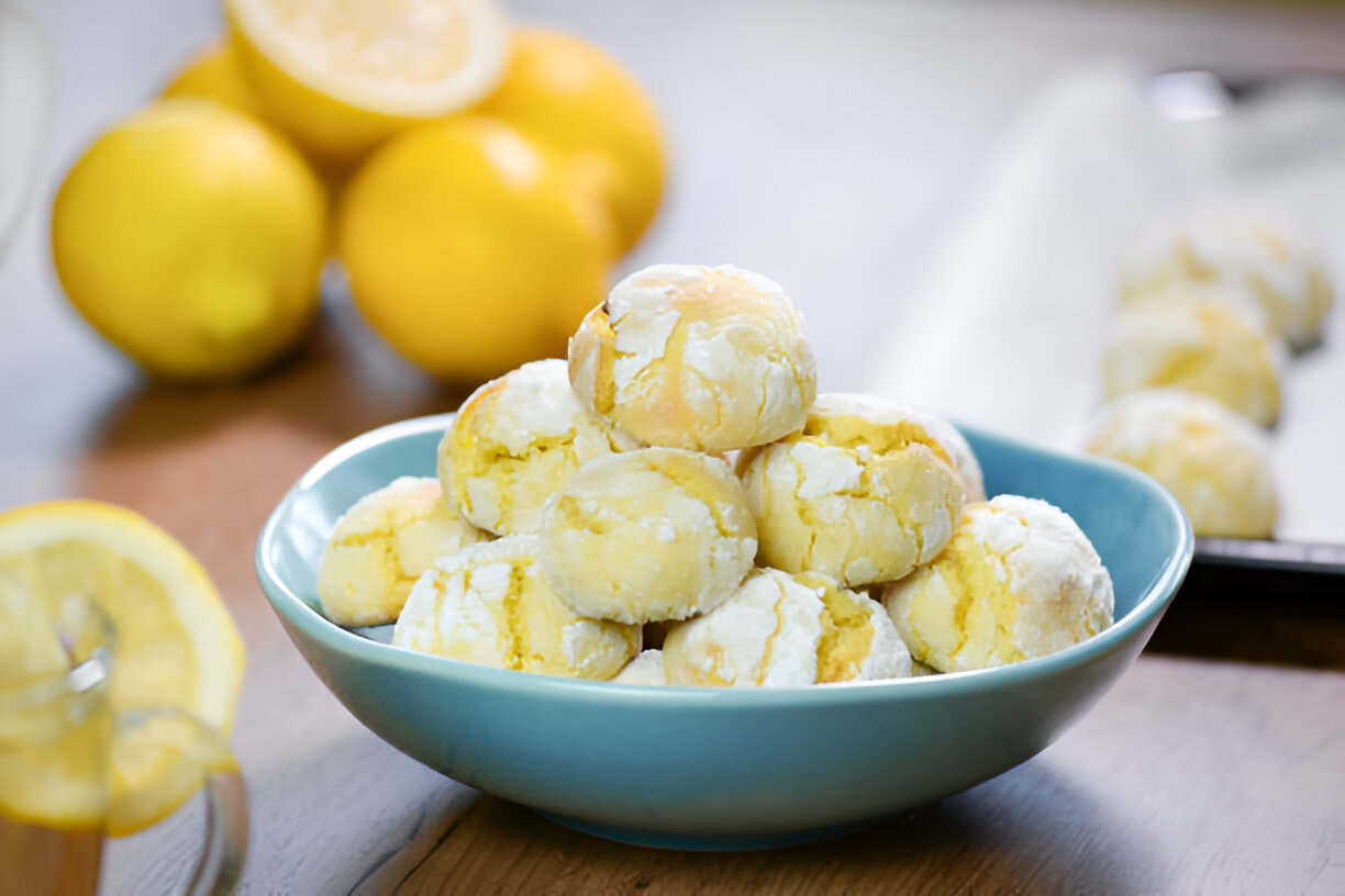 lemon crinkle cookies
