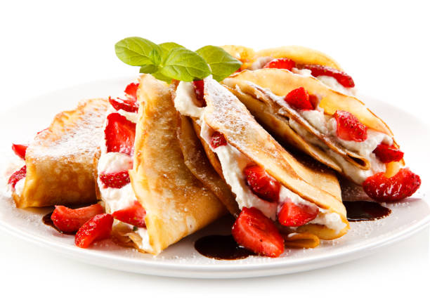 Creamy Strawberry Crepes