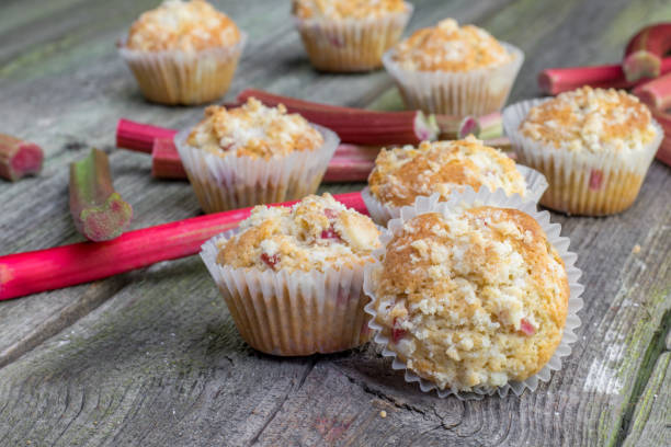 Strawberry Rhubarb Muffins