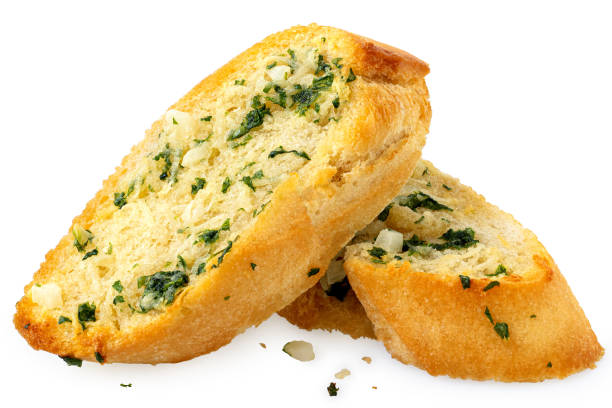 garlic bread with sliced bread