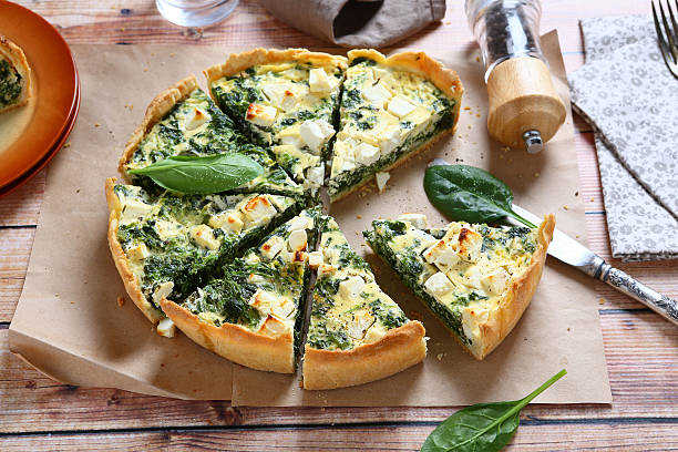spinach feta quiche
