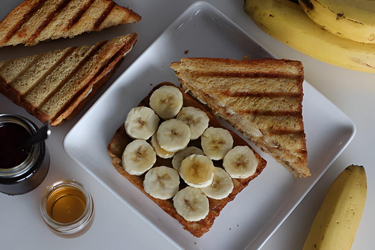 Peanut Butter and Banana French Toast