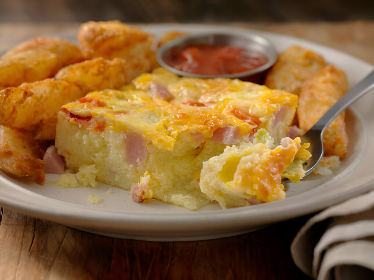 cheesy egg casserole
