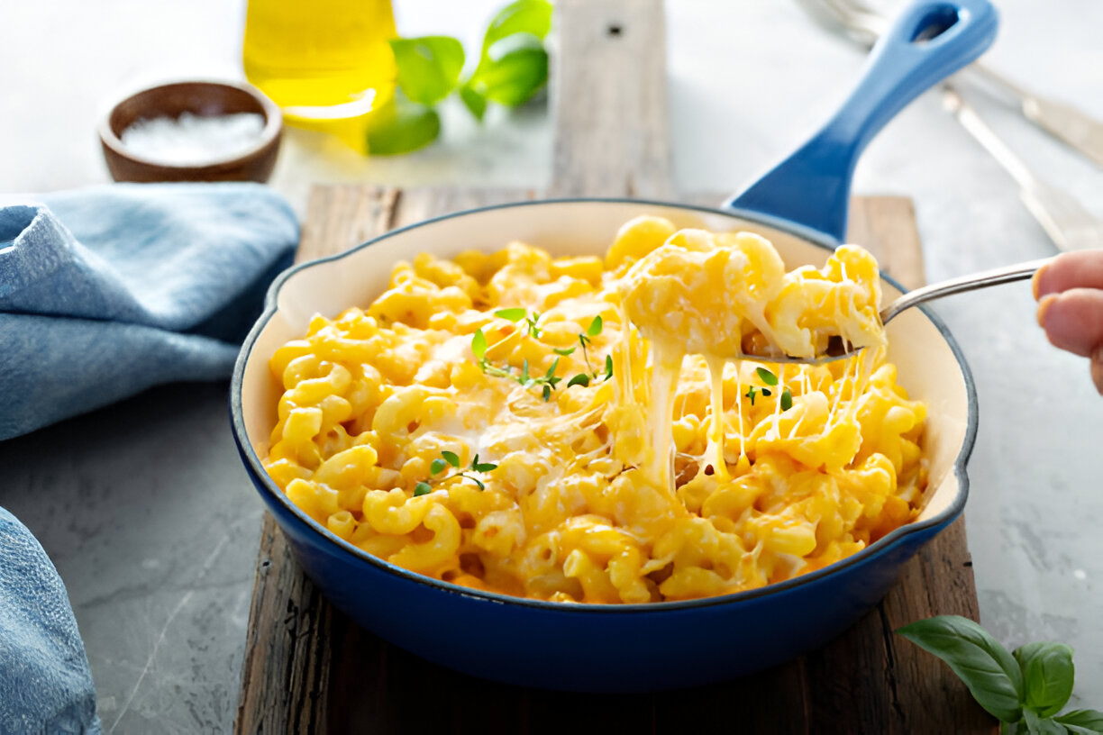 cheesy food