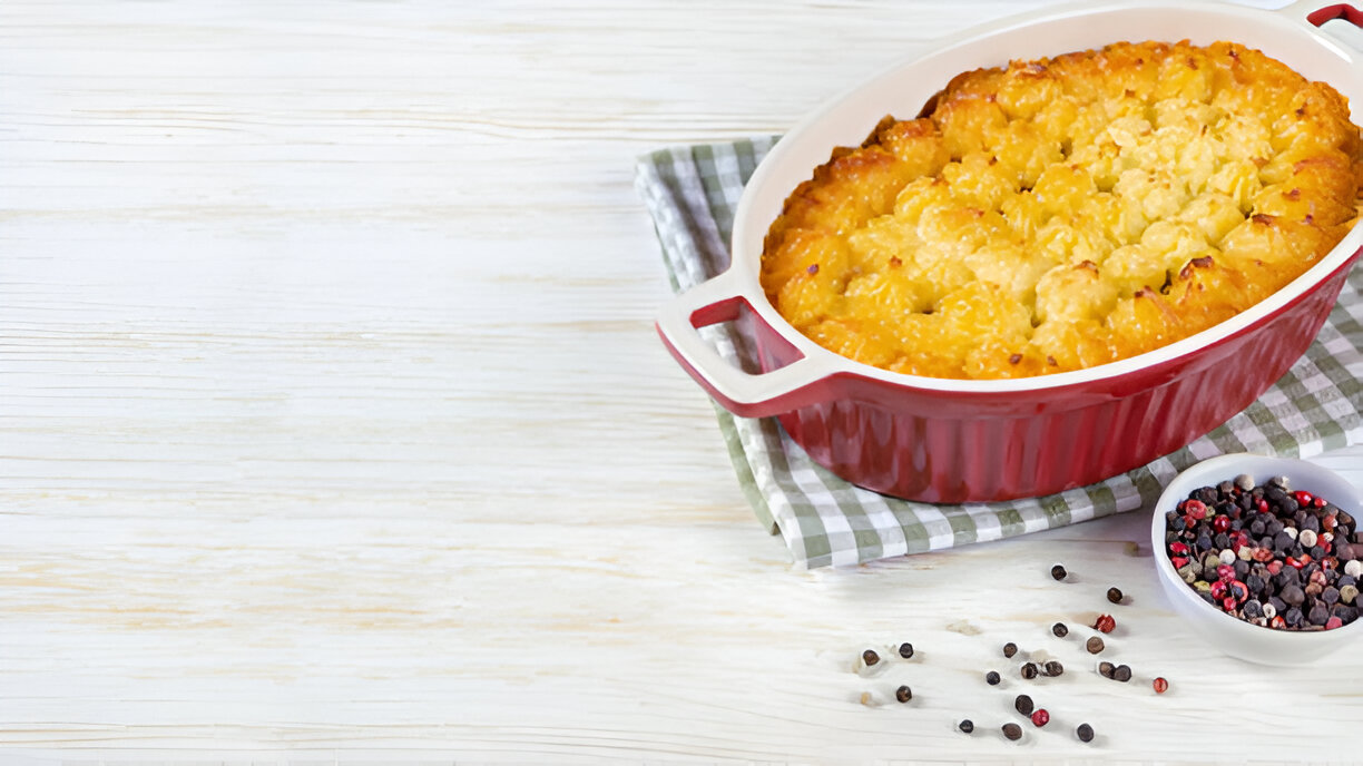 cheesy lentil bake