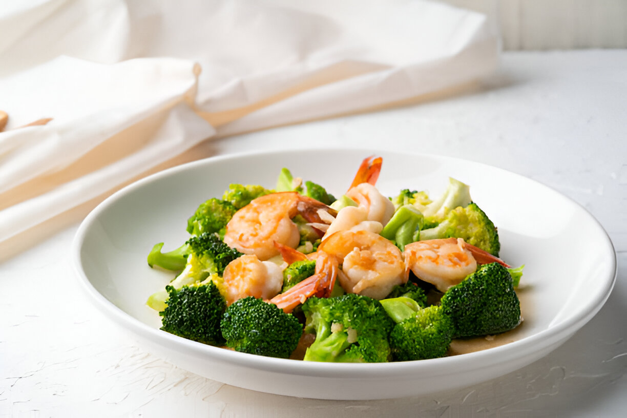 shrimp and broccoli