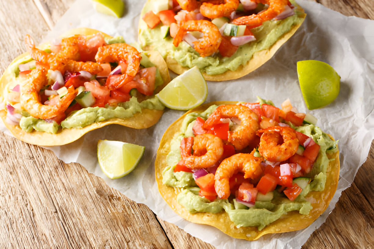 shrimp tostadas