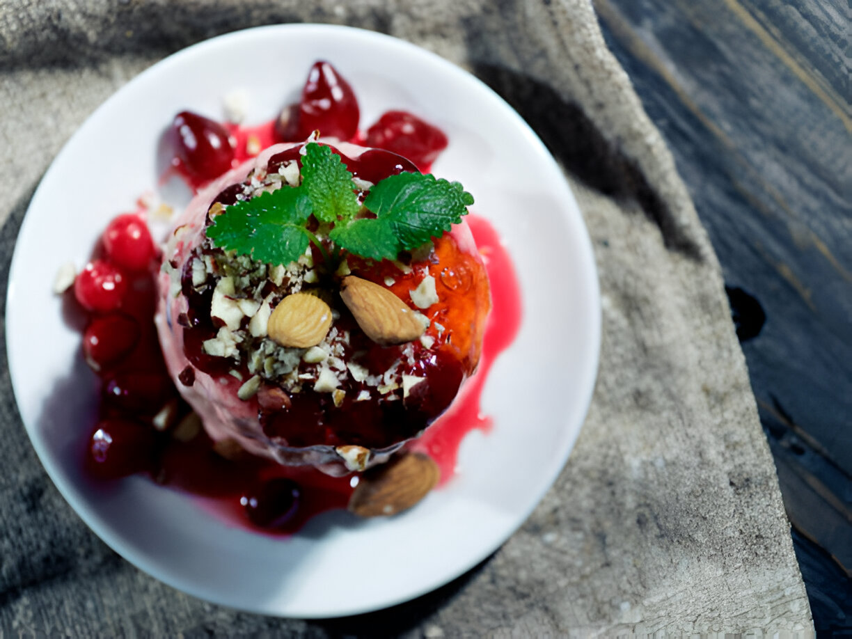 Mascarpone Stuffed Dates with Pomegranate and Honey
