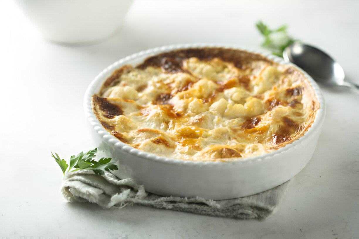 cheesy cauliflower bake