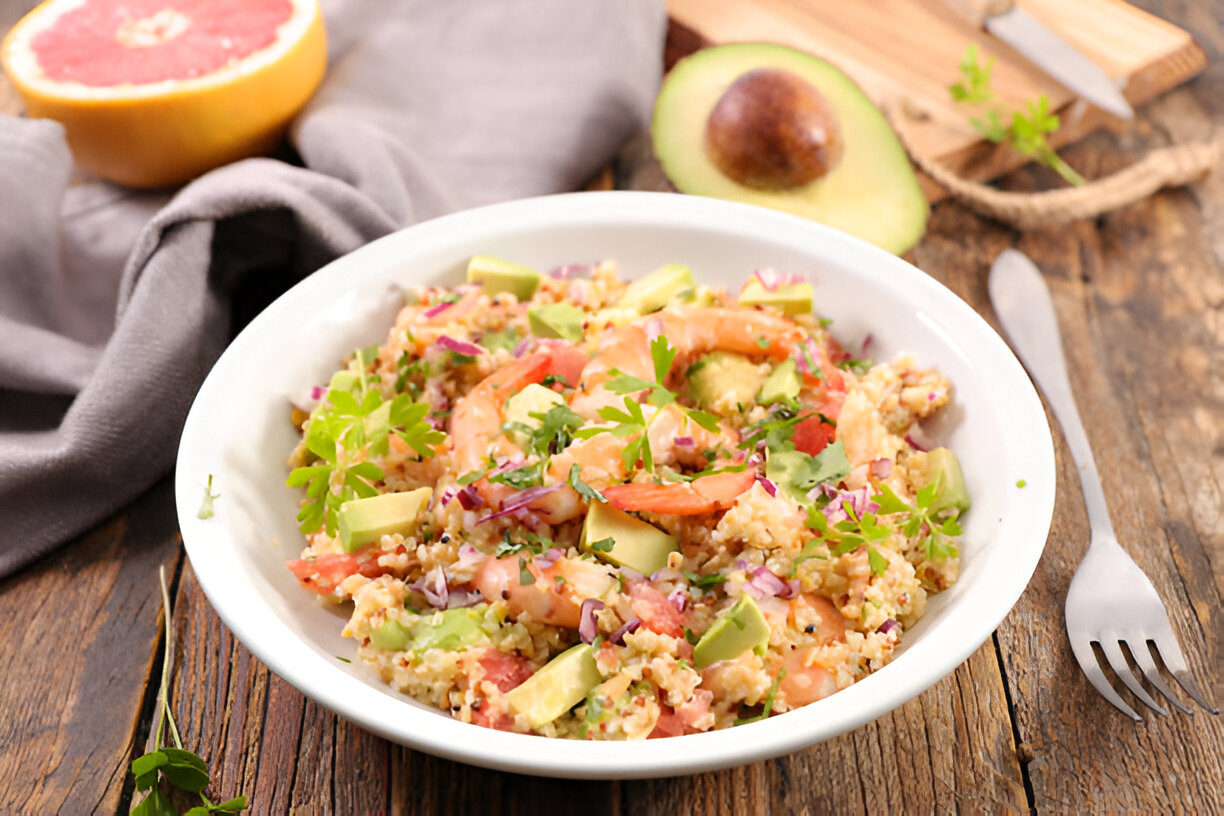 shrimp quinoa
